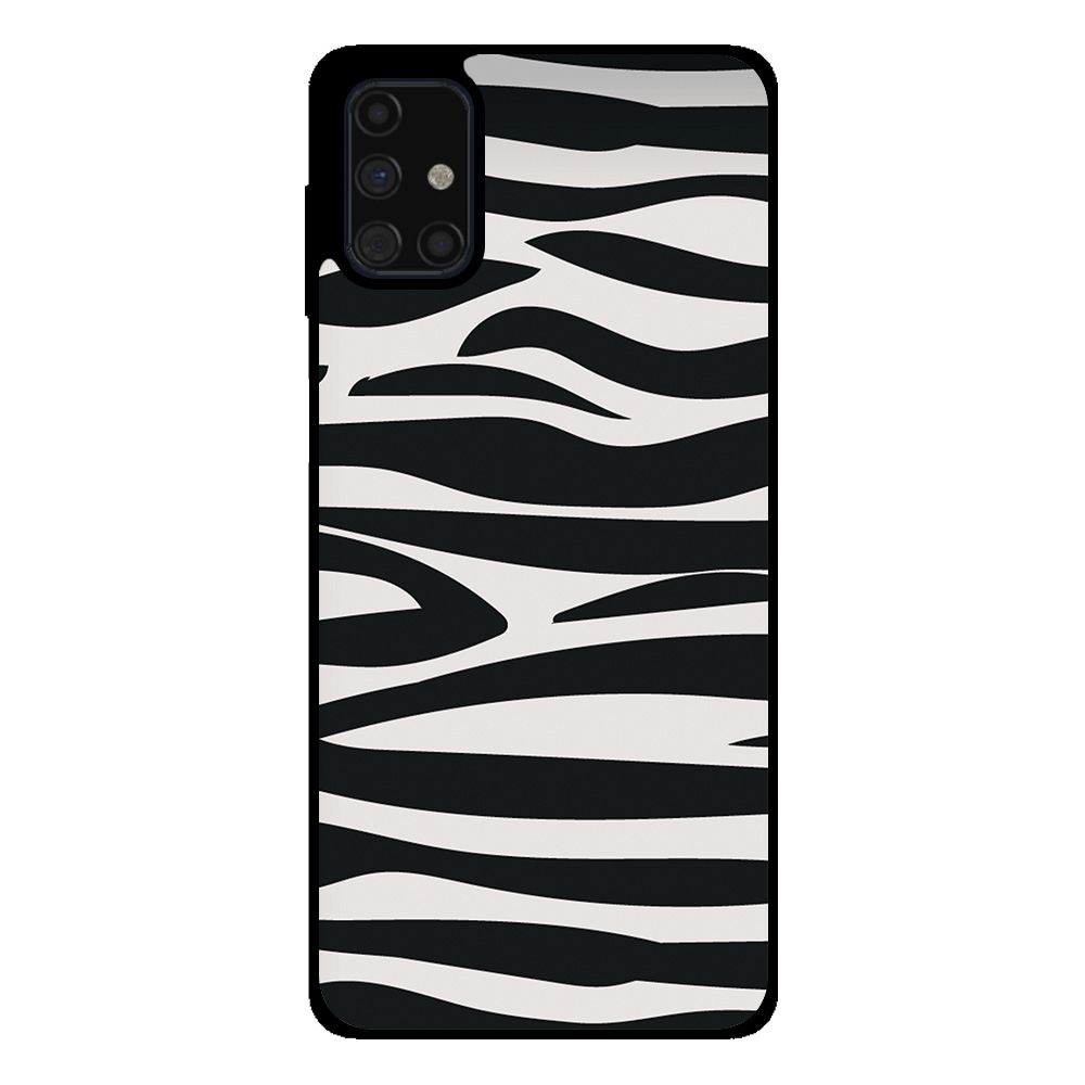 Samsung Galaxy M51 telefoonhoesje met zebra opdruk