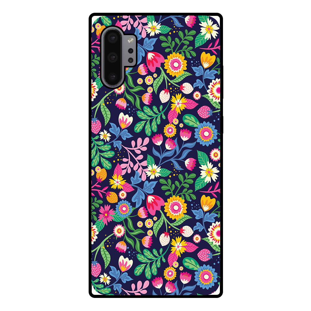 Samsung Galaxy Note 10 Plus telefoonhoesje met bloemen opdruk