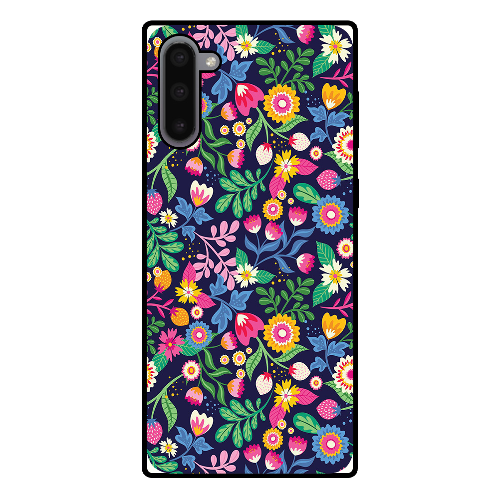 Samsung Galaxy Note 10 telefoonhoesje met bloemen opdruk