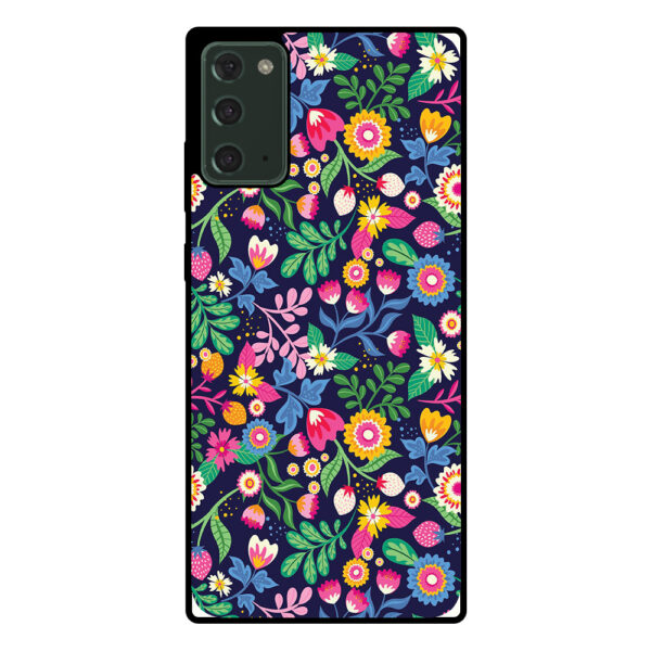 Samsung Galaxy Note 20 telefoonhoesje met bloemen opdruk