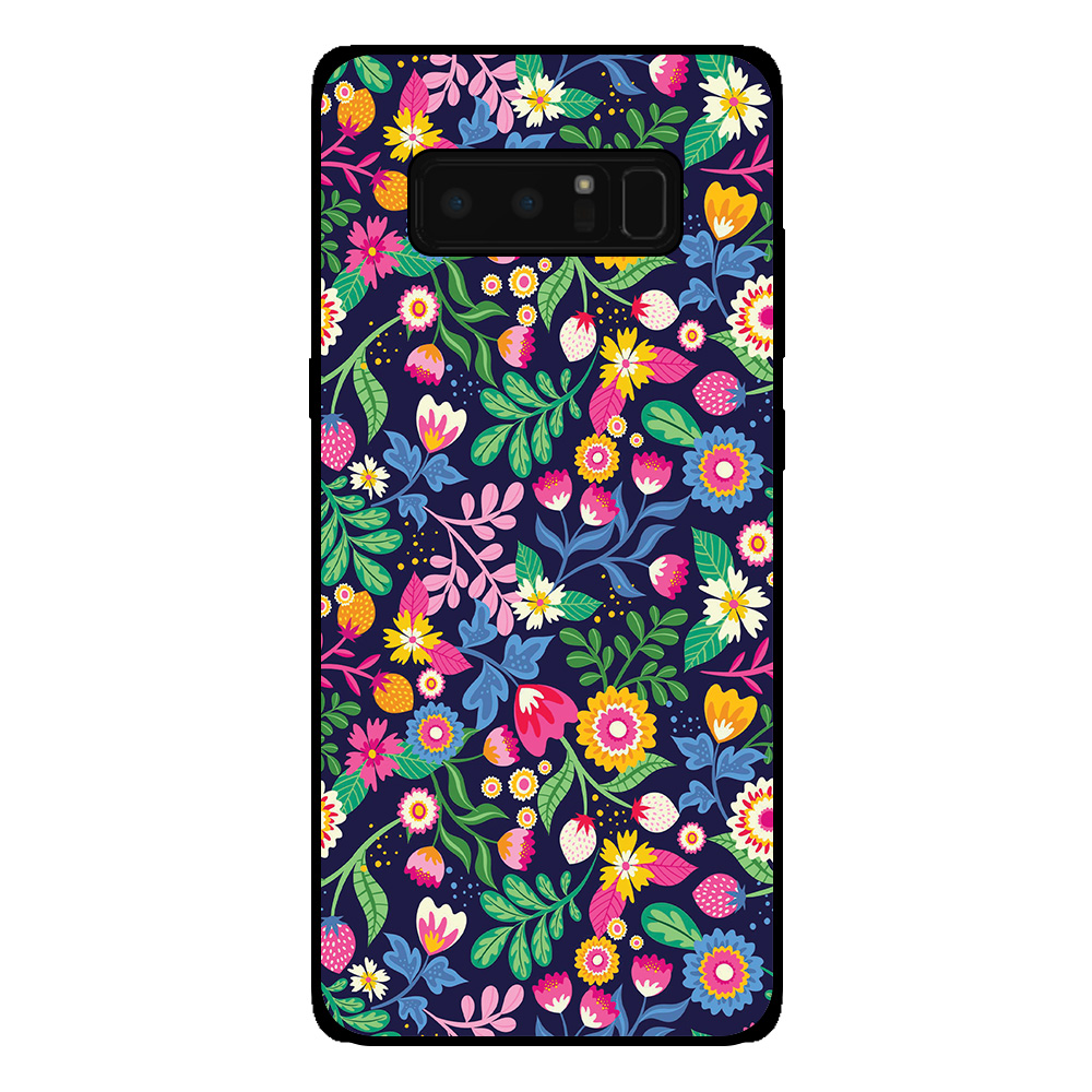 Samsung Galaxy Note 8 telefoonhoesje met bloemen opdruk