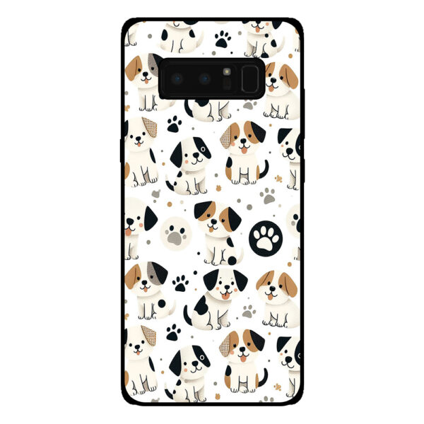 Samsung Galaxy Note 8 telefoonhoesje met honden opdruk