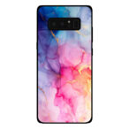 Samsung Galaxy Note 8 telefoonhoesje met regenboog marmer opdruk