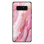 Samsung Galaxy Note 8 telefoonhoesje met roze marmer opdruk