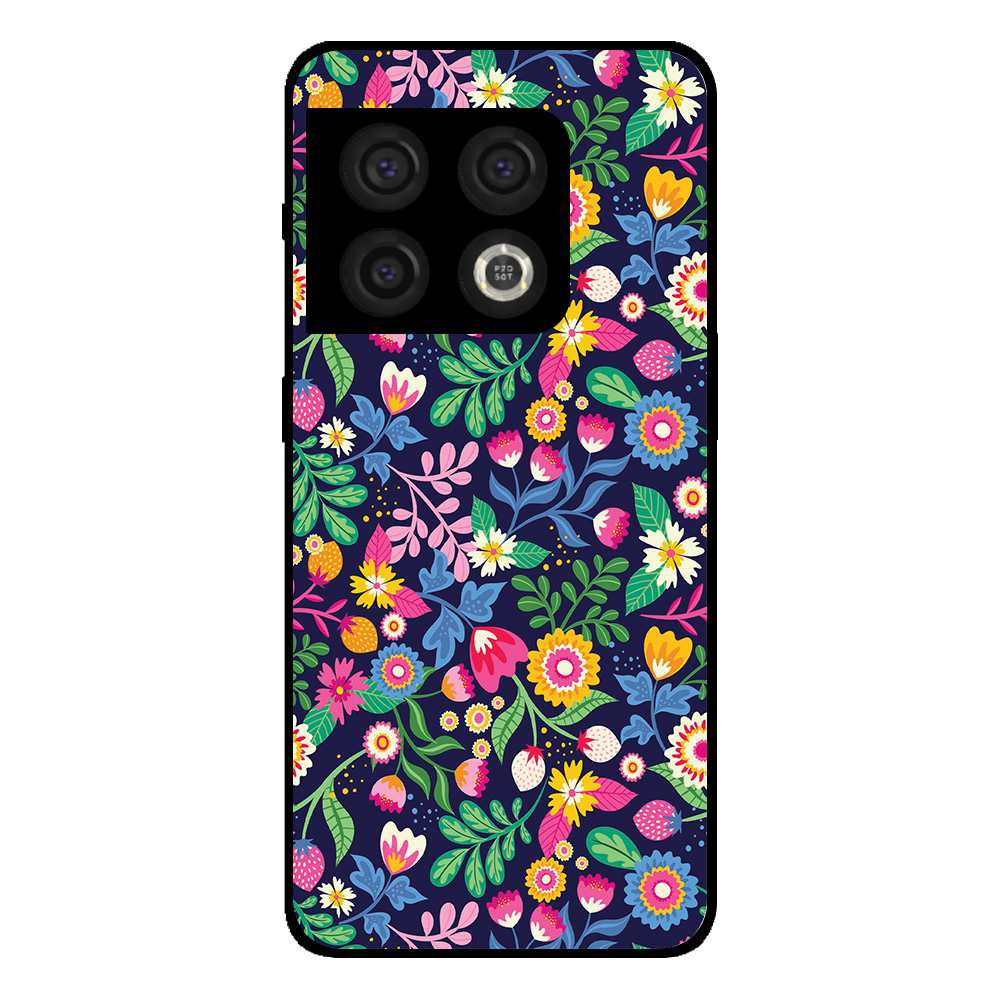 OnePlus 10 Pro telefoonhoesje met bloemen opdruk