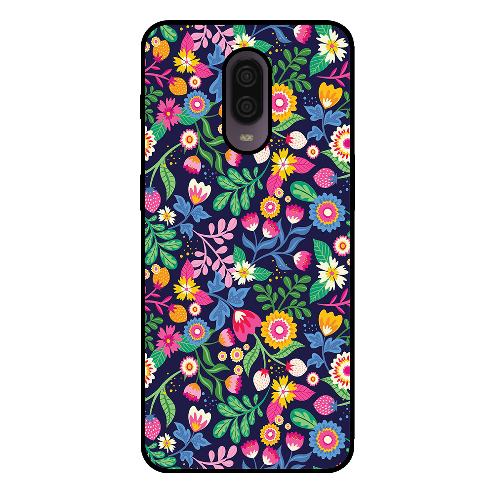 OnePlus 6T telefoonhoesje met bloemen opdruk