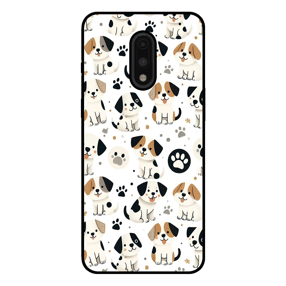 OnePlus 7 telefoonhoesje met honden opdruk