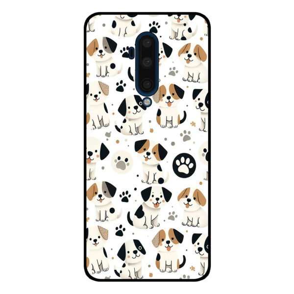 OnePlus 7T Pro telefoonhoesje met honden opdruk