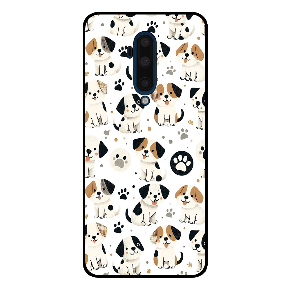 OnePlus 7T Pro telefoonhoesje met honden opdruk