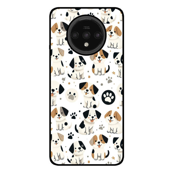 OnePlus 7T telefoonhoesje met honden opdruk