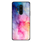 OnePlus 8 Pro telefoonhoesje met regenboog marmer opdruk