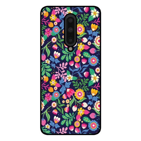 OnePlus 8 telefoonhoesje met bloemen opdruk