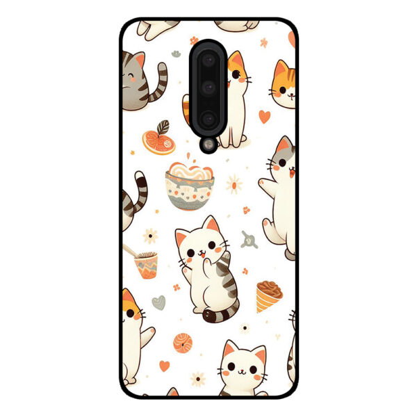 OnePlus 8 telefoonhoesje met katten opdruk