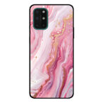 OnePlus 8T telefoonhoesje met roze marmer opdruk