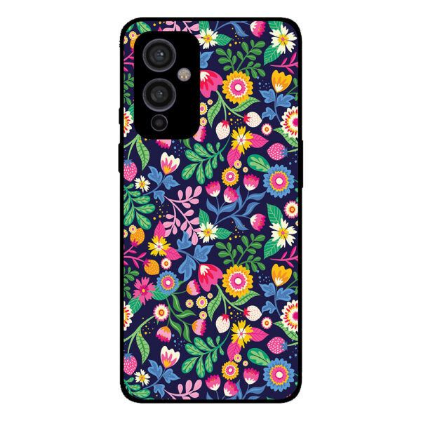 OnePlus 9 telefoonhoesje met bloemen opdruk