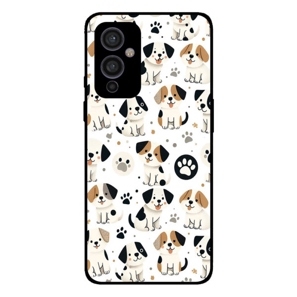 OnePlus 9 telefoonhoesje met honden opdruk