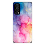 OnePlus Nord 2 5G telefoonhoesje met regenboog marmer opdruk