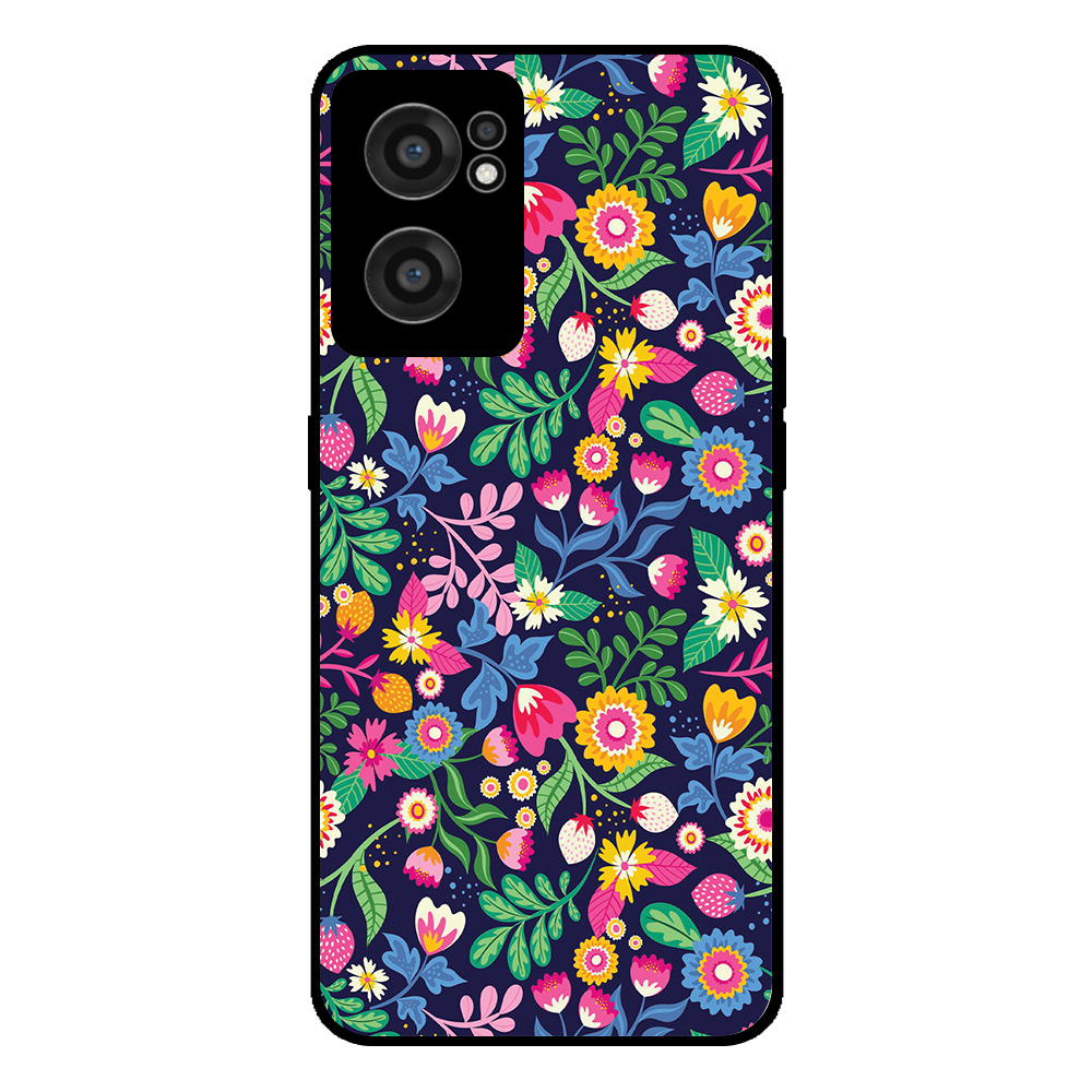 OnePlus Nord CE 2 5G telefoonhoesje met bloemen opdruk