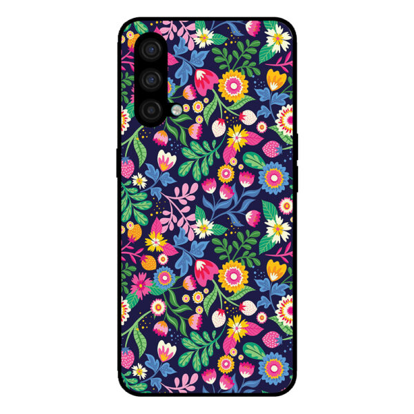 OnePlus Nord CE telefoonhoesje met bloemen opdruk