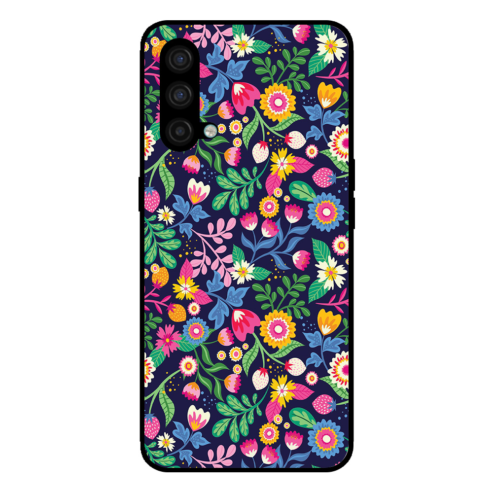 OnePlus Nord CE telefoonhoesje met bloemen opdruk