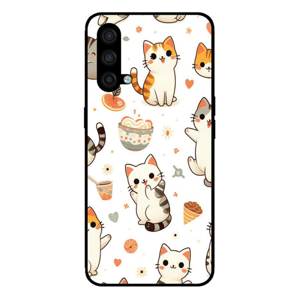 OnePlus Nord CE telefoonhoesje met katten opdruk