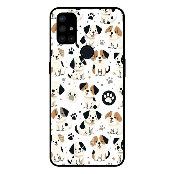 OnePlus Nord N10 5G telefoonhoesje met honden opdruk