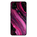 OnePlus Nord N10 5G telefoonhoesje met paars roze marmer opdruk