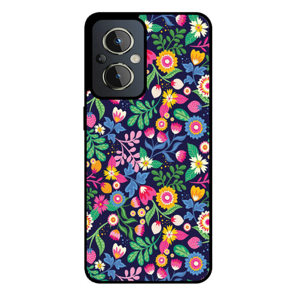 OnePlus Nord N20 5G telefoonhoesje met bloemen opdruk