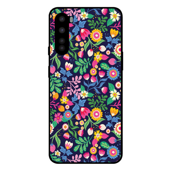 OnePlus Nord telefoonhoesje met bloemen opdruk