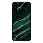 OnePlus Nord telefoonhoesje met groen goud marmer opdruk