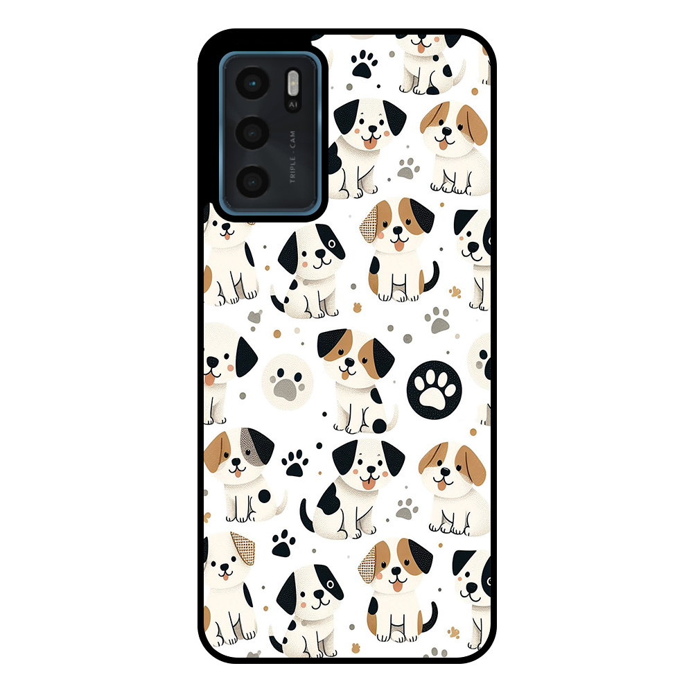 Oppo A16-A16s-A54s telefoonhoesje met honden opdruk - kopie