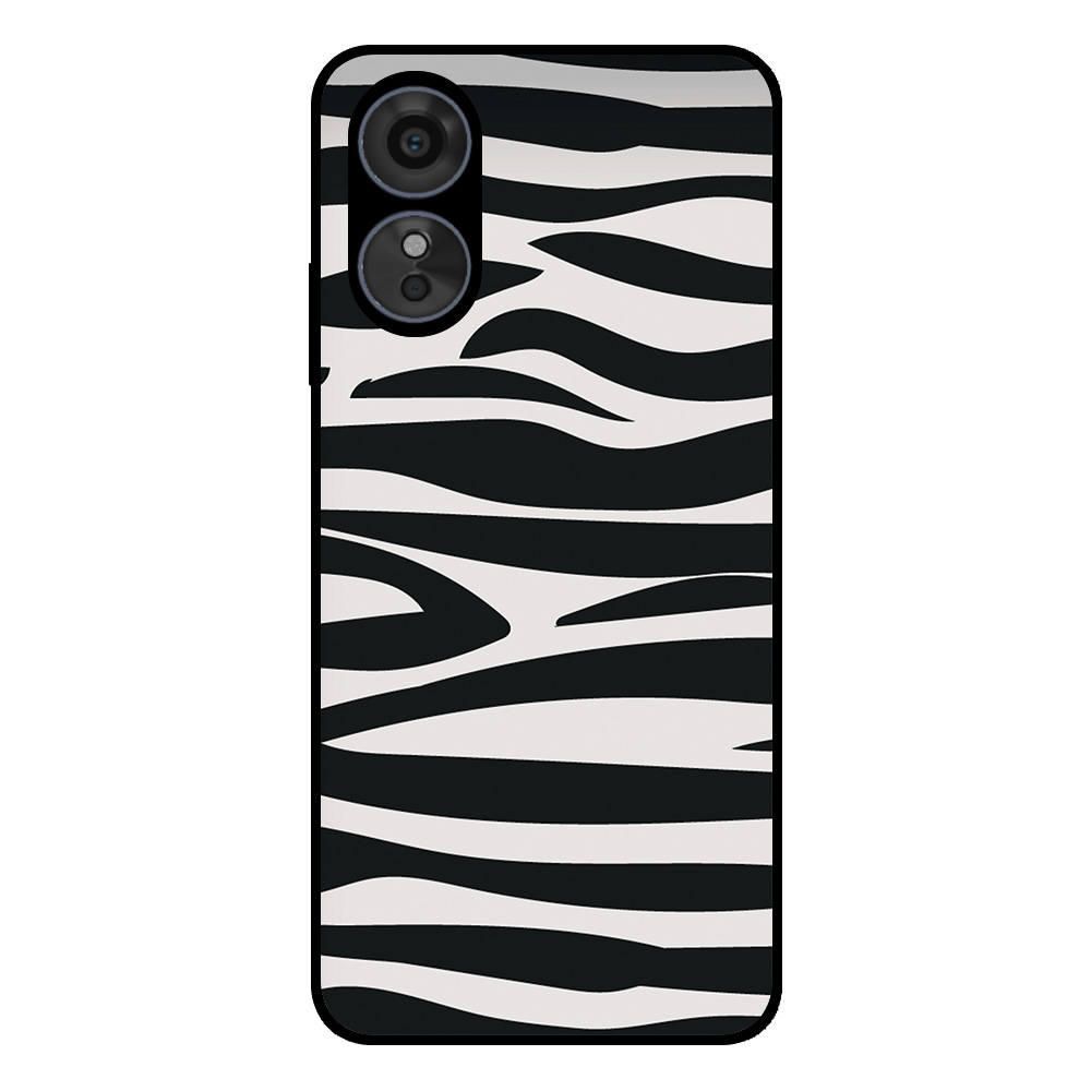 Oppo A17 telefoonhoesje met zebra opdruk