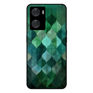Oppo A57-A57s telefoonhoesje met groene bladeren opdruk