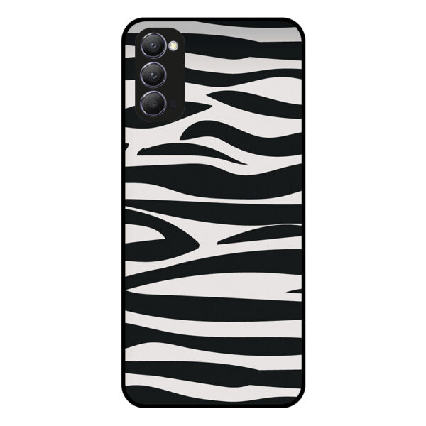 Oppo Reno4 5G telefoonhoesje met zebra opdruk