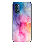 Oppo Reno4 Pro 5G telefoonhoesje met regenboog marmer opdruk