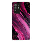 Oppo Reno5 Z telefoonhoesje met paars roze marmer opdruk