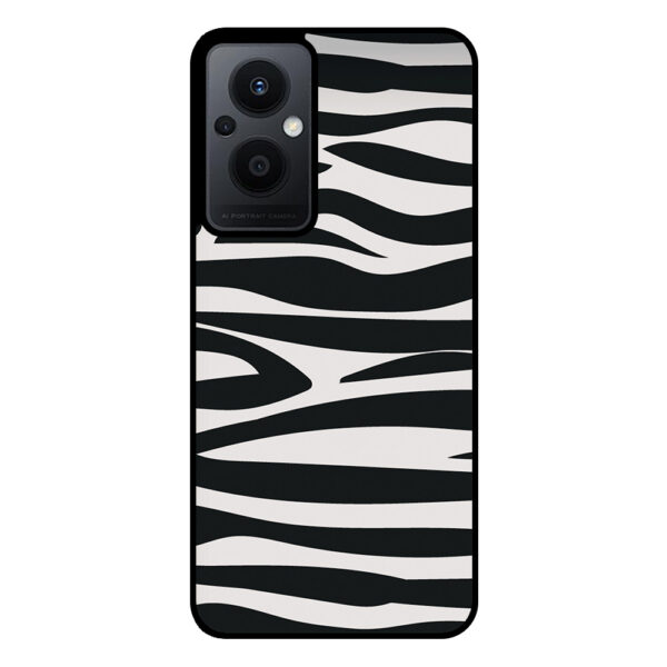 Oppo Reno7 Lite telefoonhoesje met zebra opdruk