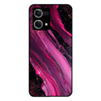 Oppo Reno8 4G telefoonhoesje met paars roze marmer opdruk