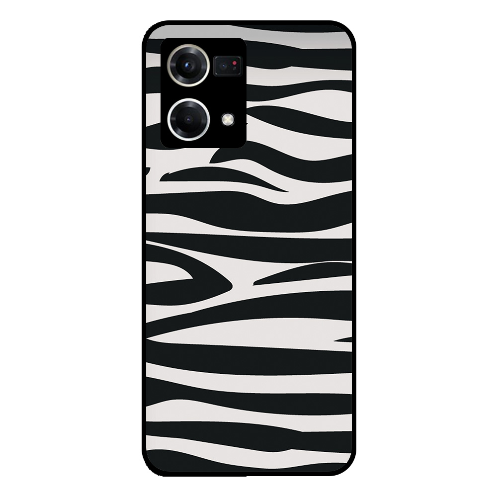 Oppo Reno8 4G telefoonhoesje met zebra opdruk