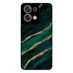 Oppo Reno8 5G telefoonhoesje met groen goud marmer opdruk