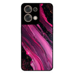 Oppo Reno8 5G telefoonhoesje met paars roze marmer opdruk