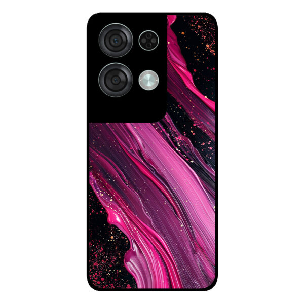 Oppo Reno8 Pro telefoonhoesje met paars roze marmer opdruk