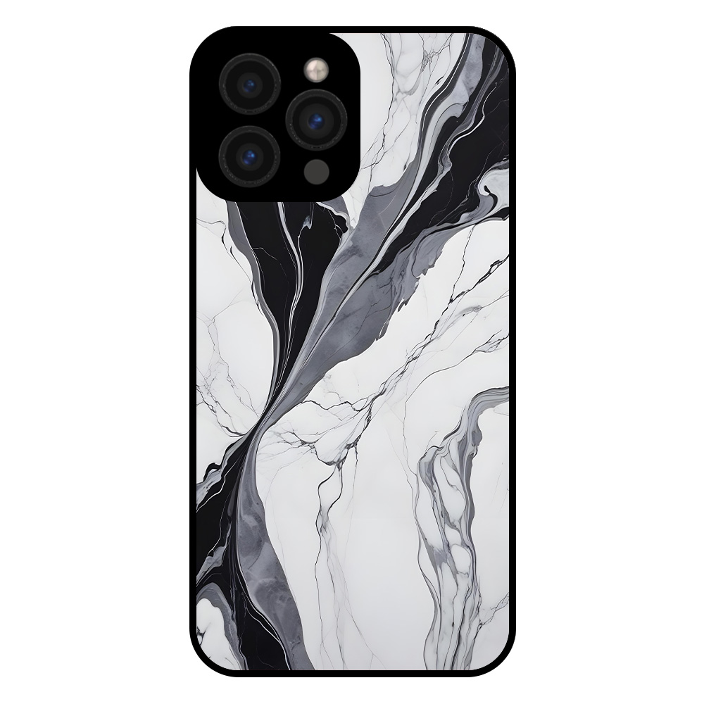 iPhone 11 Pro hoesje met marmer design zwart