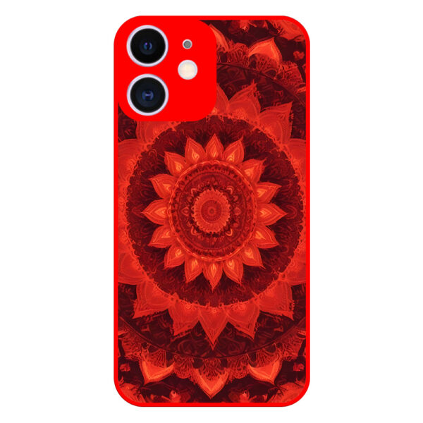 iPhone 11 hoesje met mandala design rood