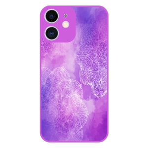 iPhone 12 hoesje met mandala design paars