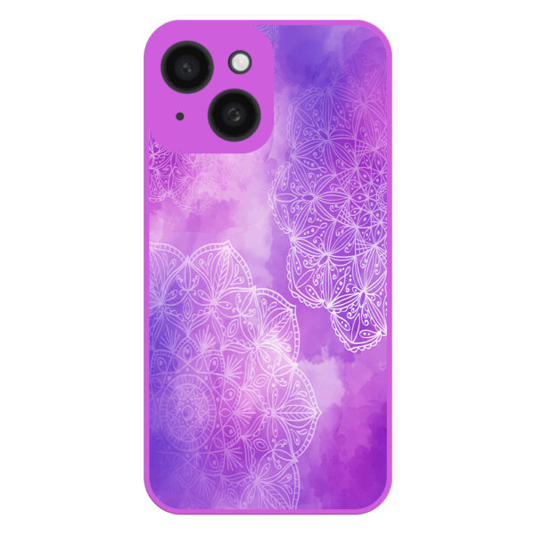 iPhone 13 hoesje met mandala design paars