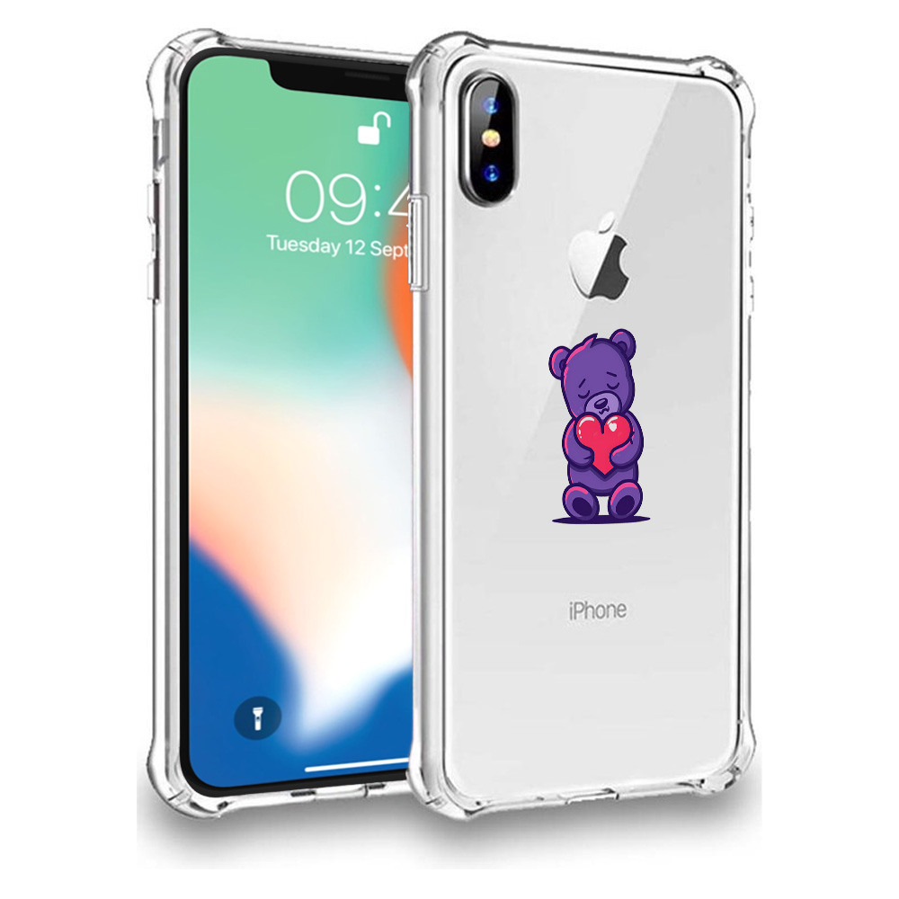 iPhone X-Xs beer opdruk hoesje transparant flexibel