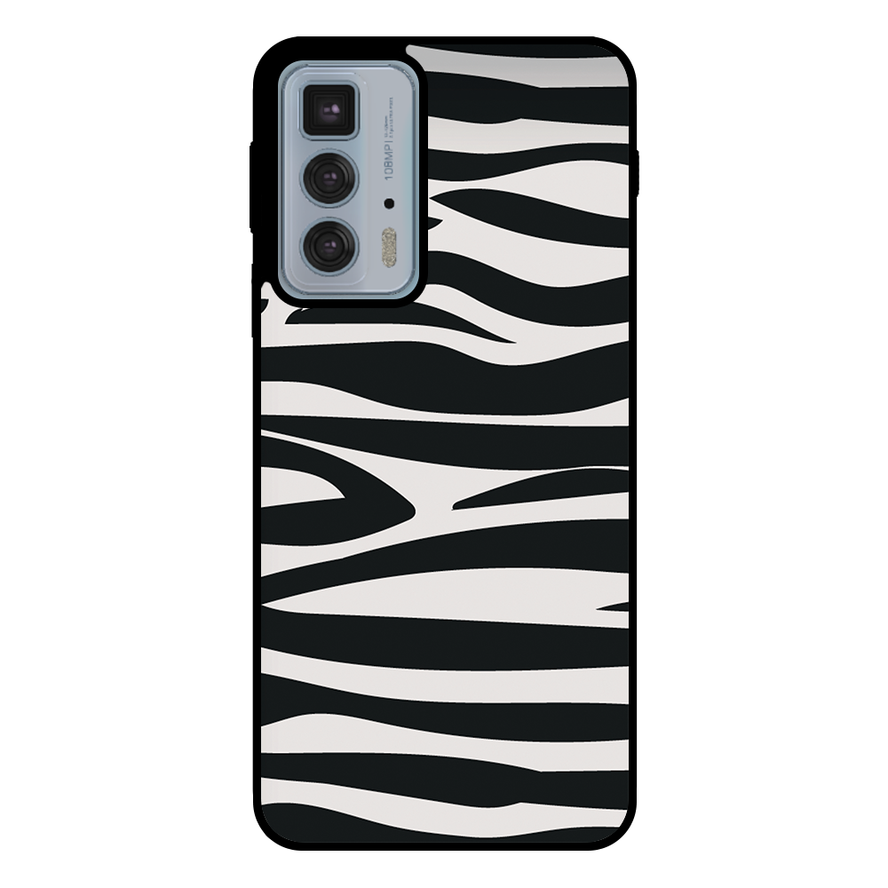 Motorola Edge 20 Pro telefoonhoesje met zebra opdruk