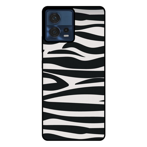 Motorola Edge 30 Fushion-Moto S30 Pro telefoonhoesje met zebra opdruk