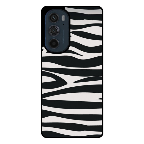 Motorola Edge 30 Pro telefoonhoesje met zebra opdruk